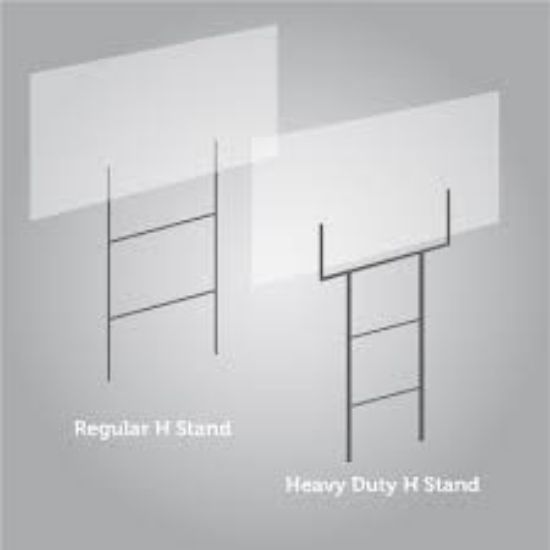 Picture of H Stands (for signs)