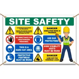 Custom Construction Site Safety Signs