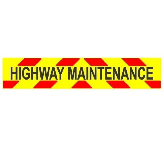 Road Maintenance Vehicle Sign