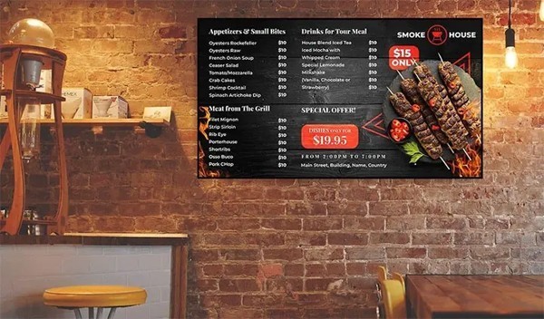 Personalized Menu Boards