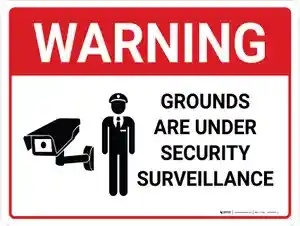 Custom Security Warning Signs