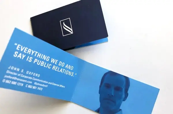 Folded Business Cards 14pt + Matte Finish