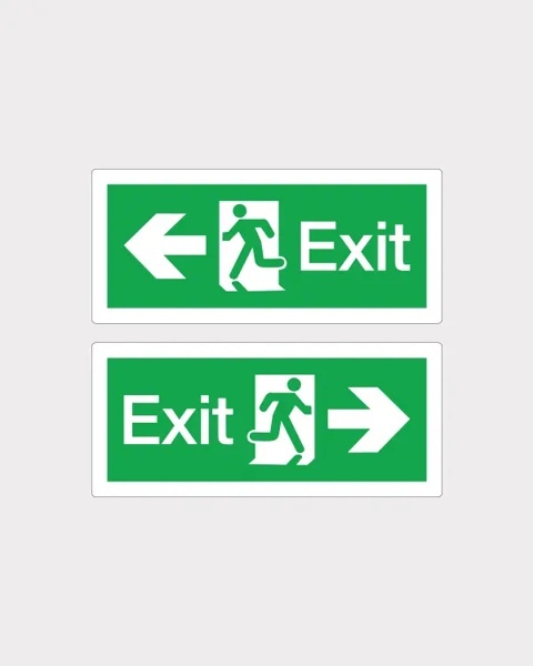 Fire Safety Evacuation Signs