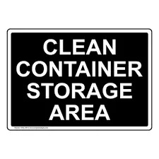 Outdoor Storage Area Labels