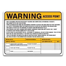 Security Access Point Signage