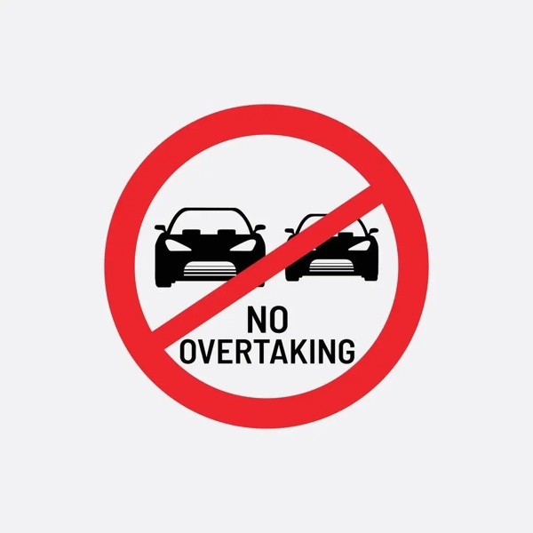 No Overtaking Sign